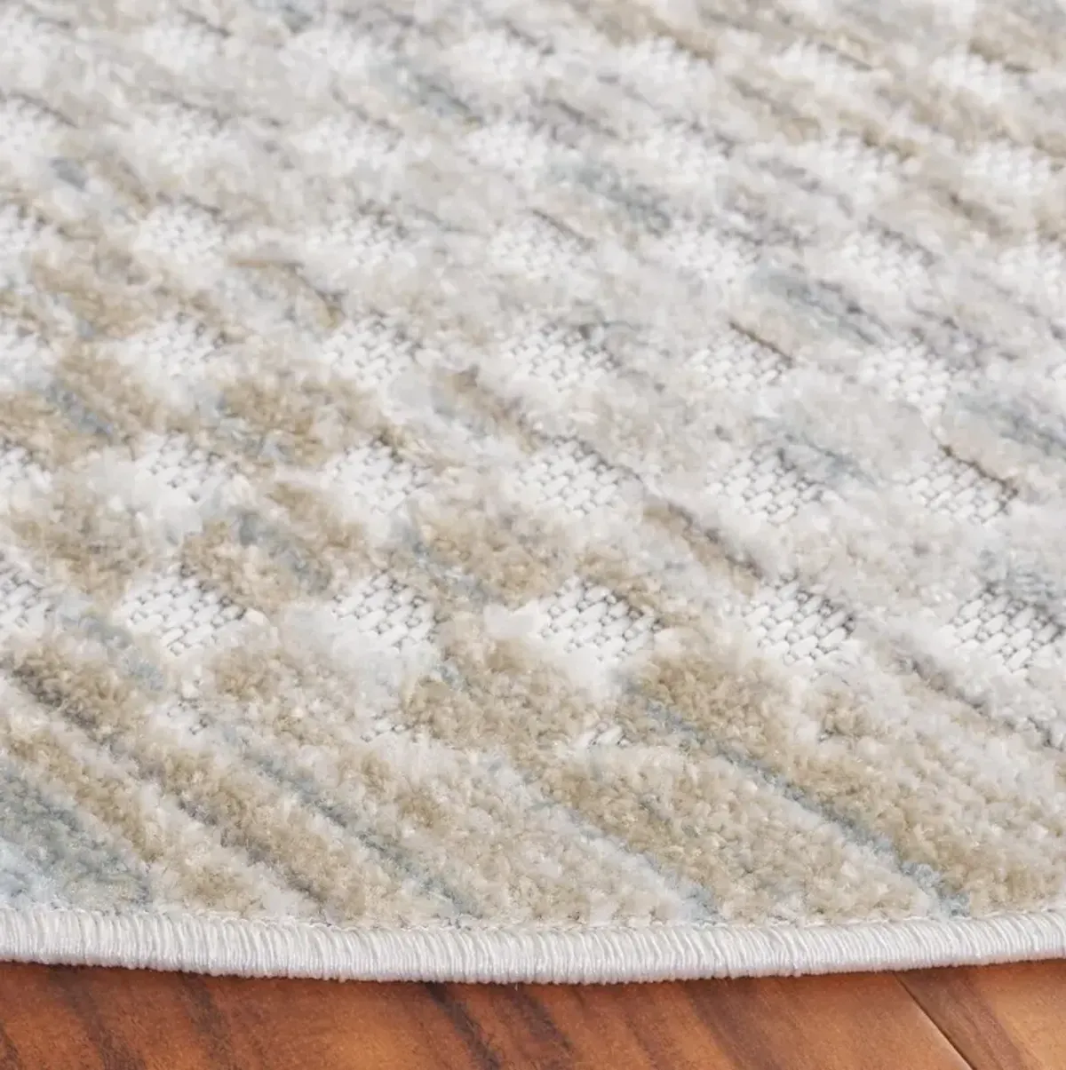 Stella Indoor/Outdoor Rug, Beige/Blue