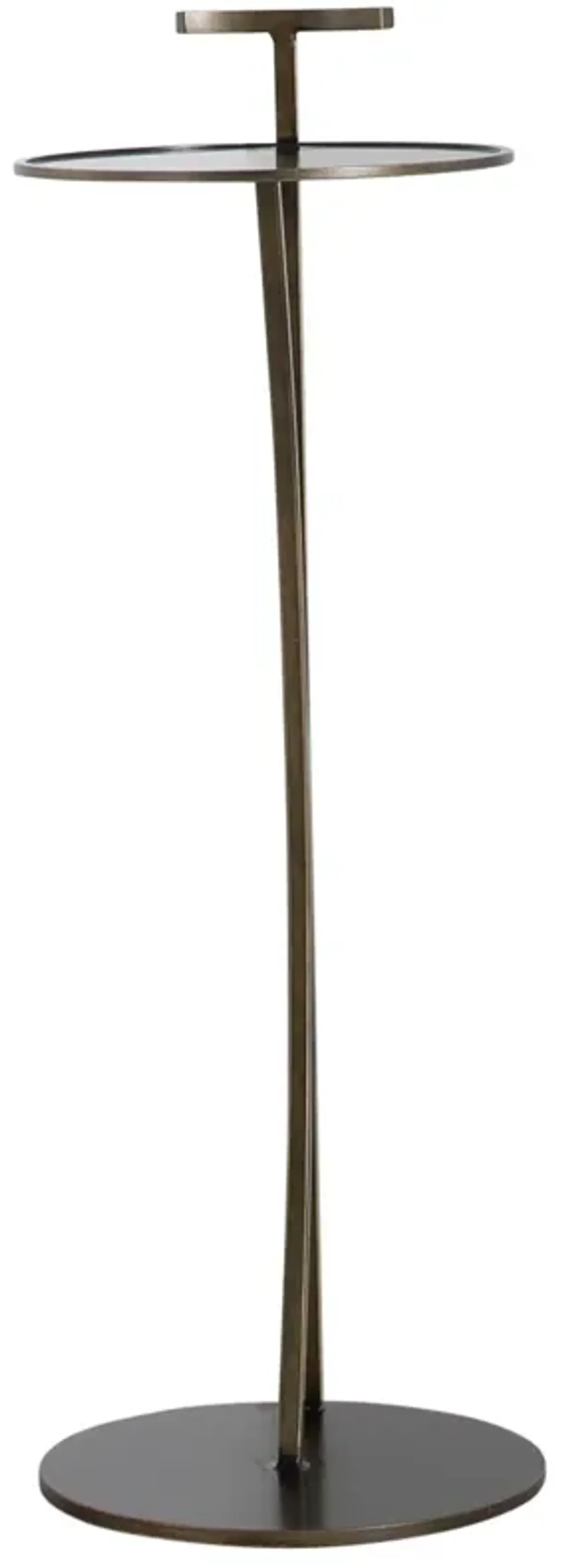 Amari Curved Drink Table - Bronze - Gabby - Gold