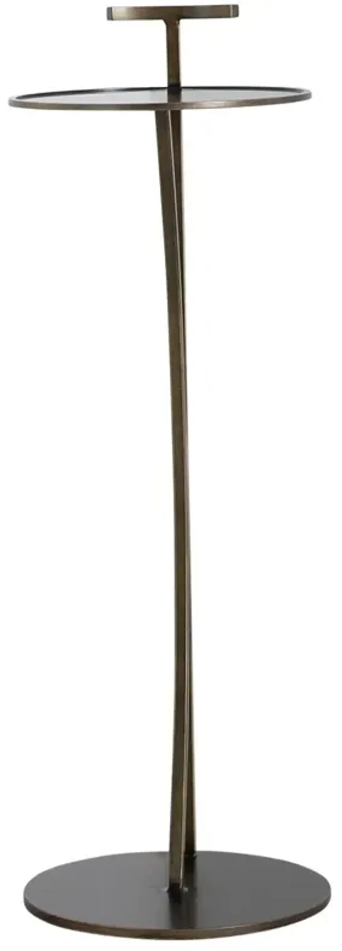 Amari Curved Drink Table - Bronze - Gabby - Gold