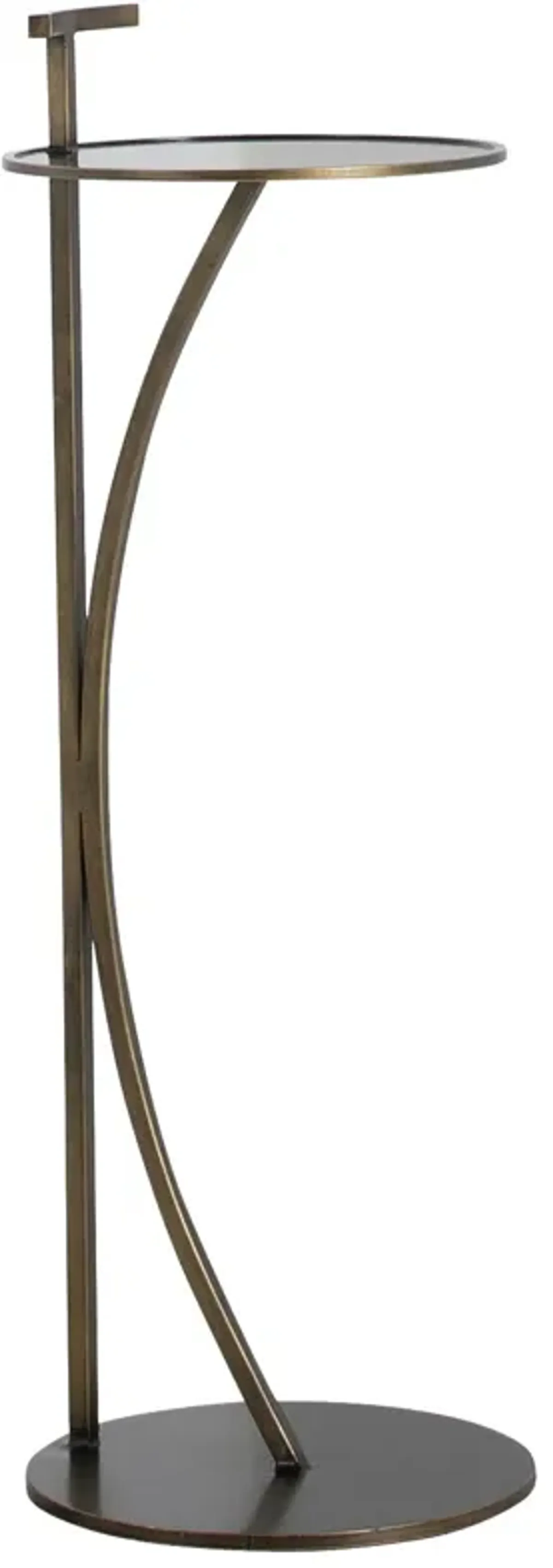 Amari Curved Drink Table - Bronze - Gabby - Gold