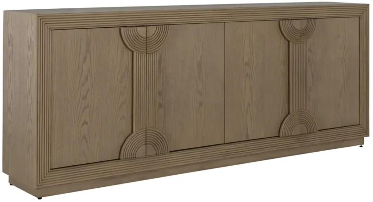 Areo 4-Door Sideboard - Brown - Gabby
