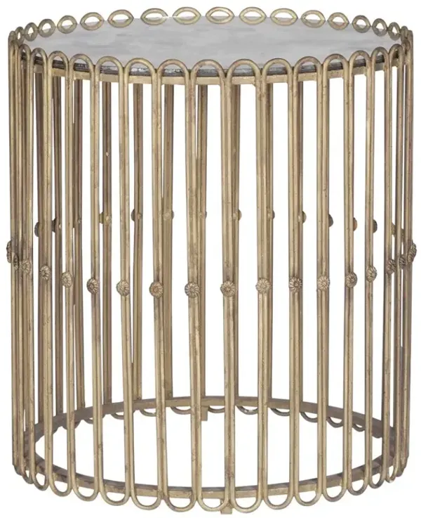 Beatrice Iron Side Table, Gray