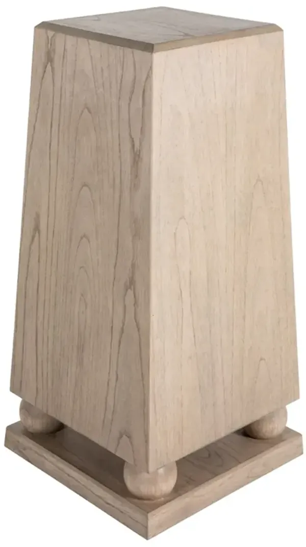 Chess Pedestal Table - Natural - Gabby - Brown