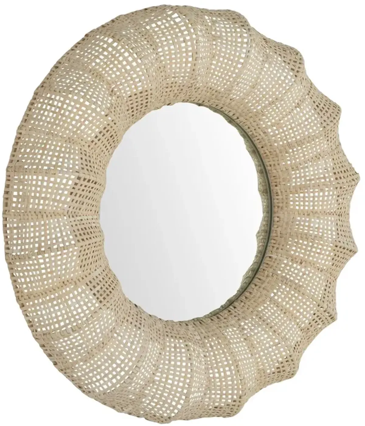 Delilah Round Rattan Wall Mirror
