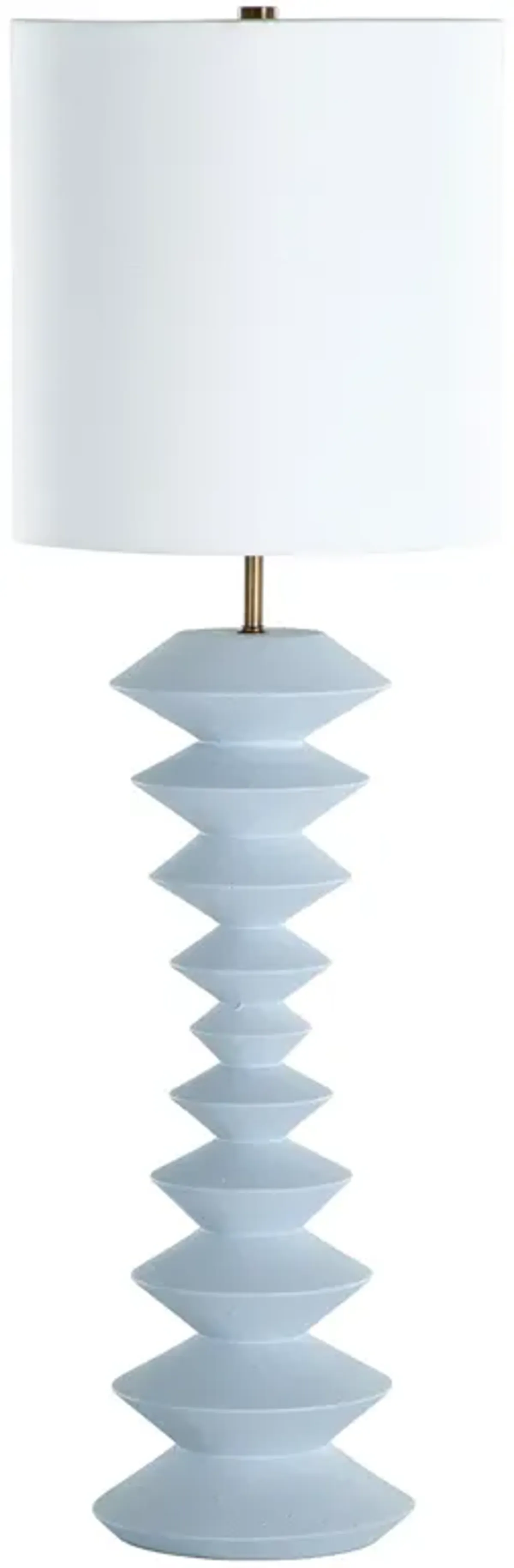 Irving Stacked Base Console Table Lamp - Blue - Gabby