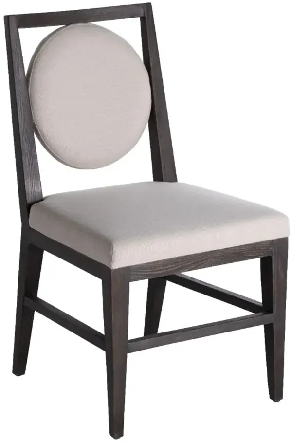 Josy Dining Side Chair, Brown/Beige Performance Fabric