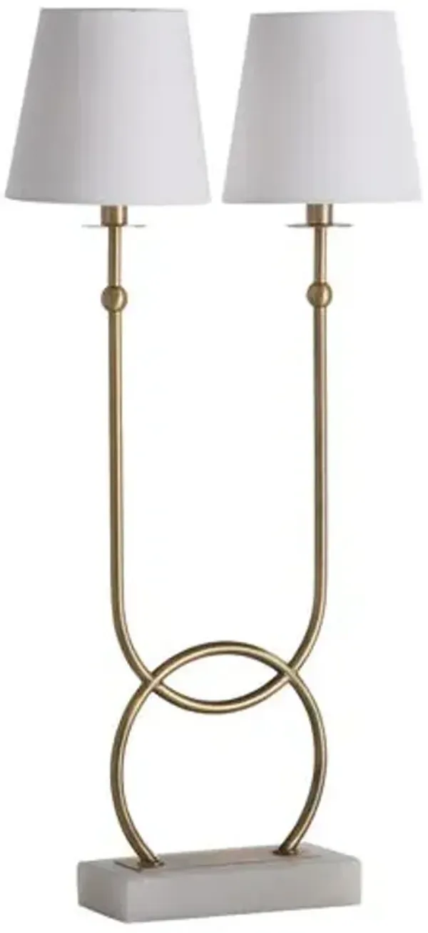 Mayfield 2-Light Table Lamp - Gold - Gabby - Yellow