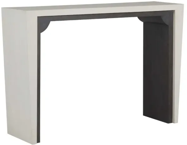 Seca Narrow Console Table - Black/White - Gabby