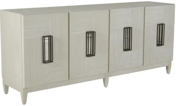 Tilden 4-Door Cabinet - White - Gabby