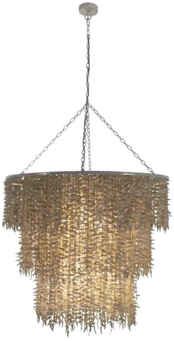 Victoria Beaded Chandelier - Ivory - Gabby - Handcrafted - White