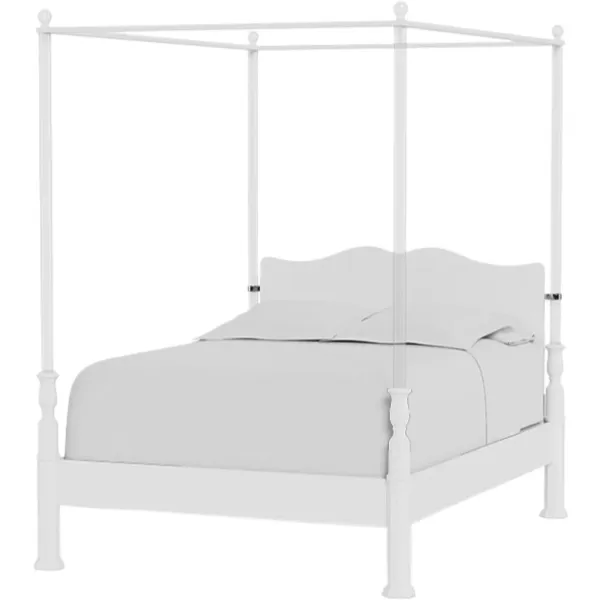 Garbo Beech/Acrylic Bed - White - Bunny Williams Home
