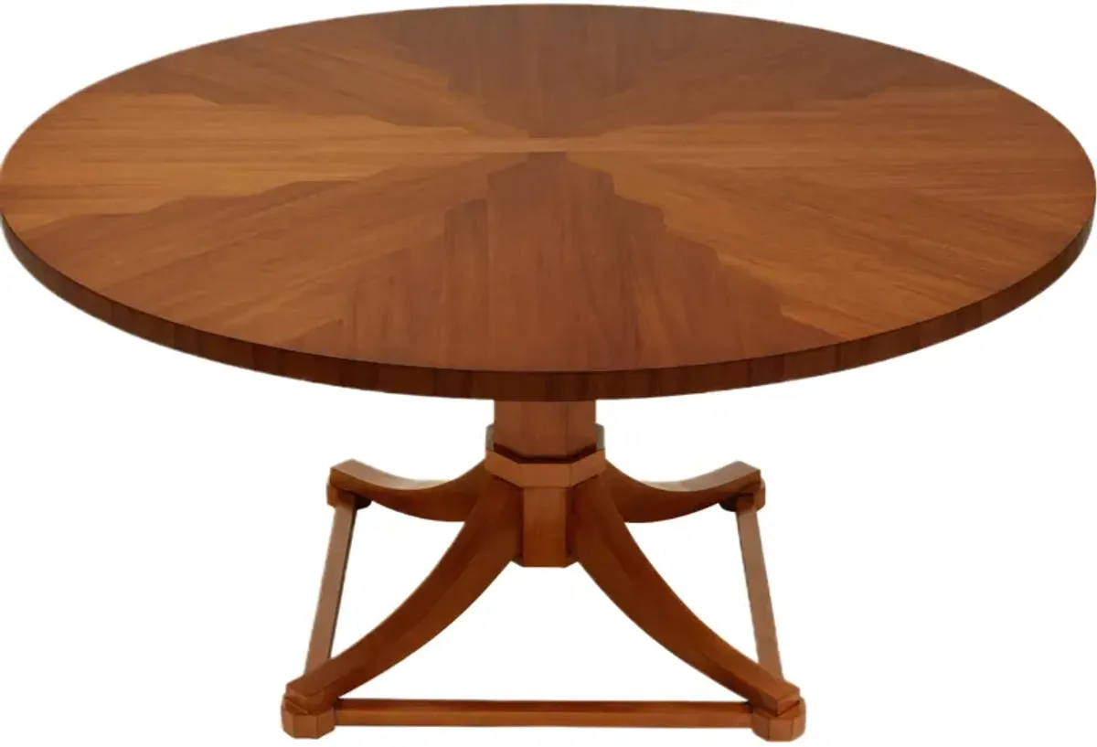 Tedrick Acacia Round Dining Table - Brown - Bunny Williams Home