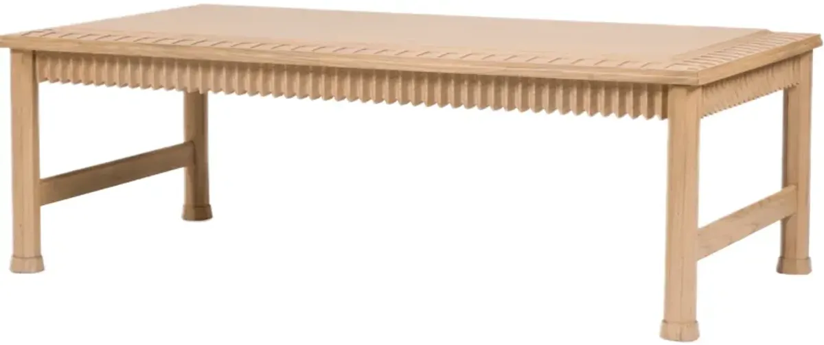 Inez Oak Coffee Table - Natural - Bunny Williams Home - Brown