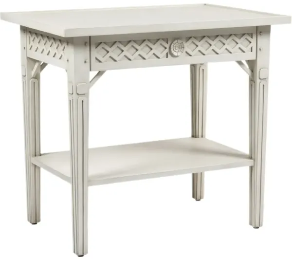 Inge Side Table - Antique White - Bunny Williams Home