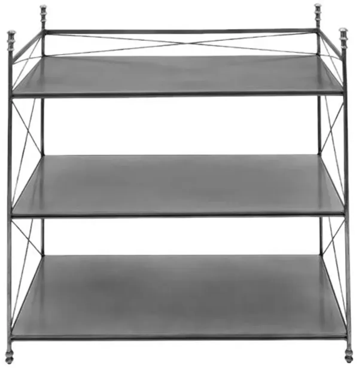 Ziggy Aluminum Bar Table - Silver - Bunny Williams Home