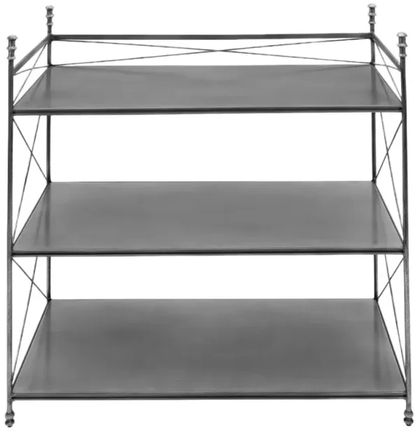 Ziggy Aluminum Bar Table, Silver