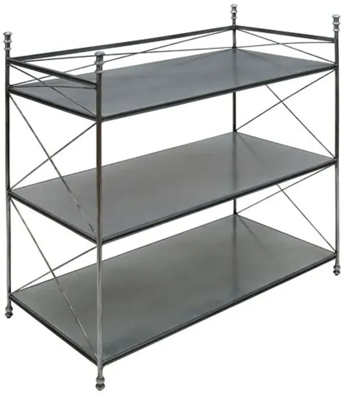 Ziggy Aluminum Bar Table - Silver - Bunny Williams Home