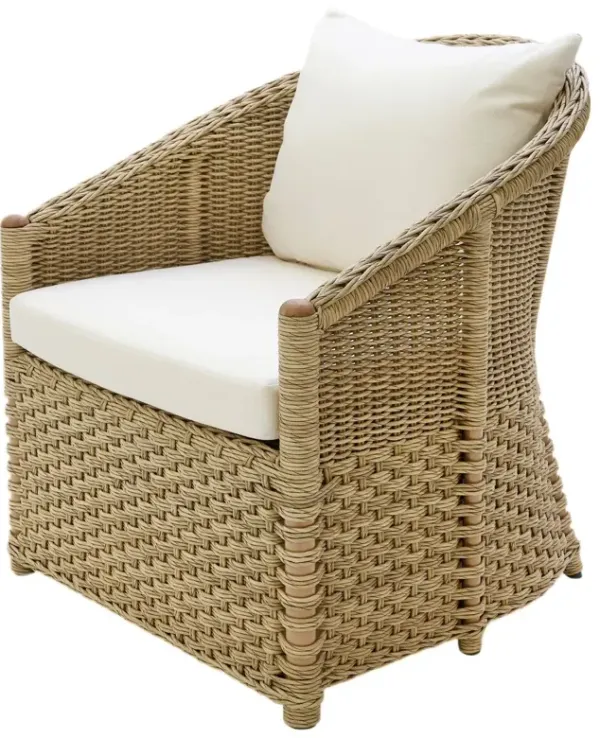 Crofter's Indoor/Outdoor Wicker Lounge Chair, Tan/Natte Nature