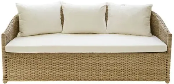 Crofter's Indoor/Outdoor Wicker Sofa - Tan/Natte Nature - Bunny Williams Home