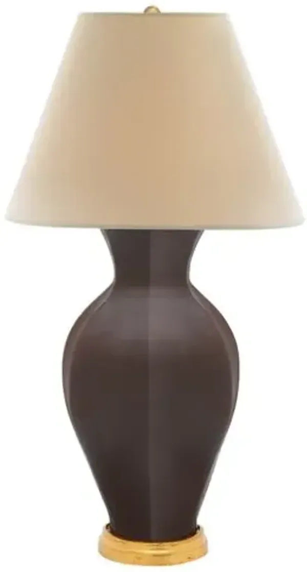 Hive Ceramic Table Lamp - Bunny Williams Home - Brown