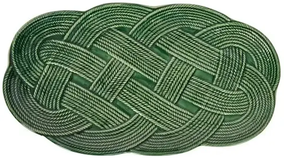 Le Panier Mystic Knot 15" Hostess Tray - Basil - Juliska - Green