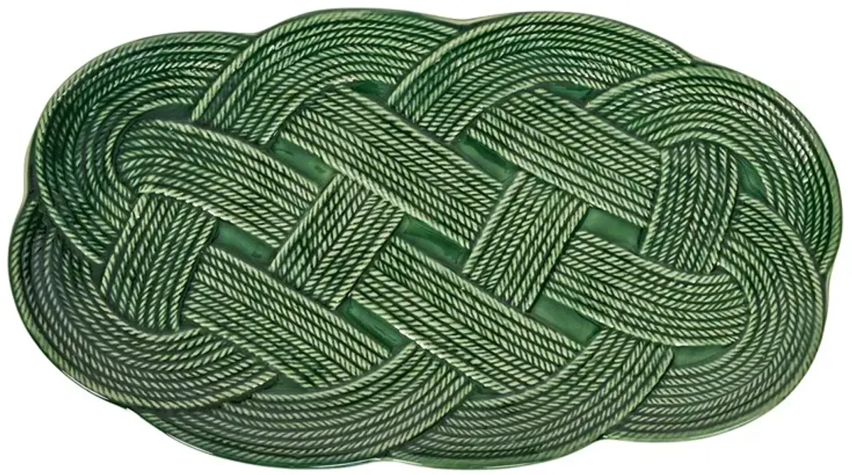 Le Panier Mystic Knot 15" Hostess Tray, Basil