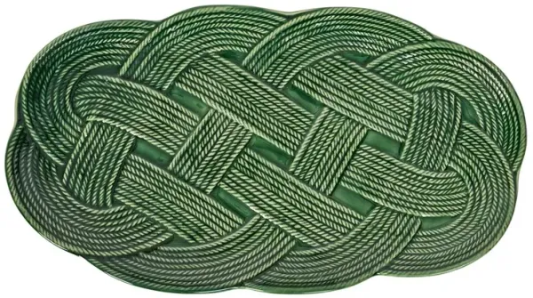 Le Panier Mystic Knot 15" Hostess Tray, Basil