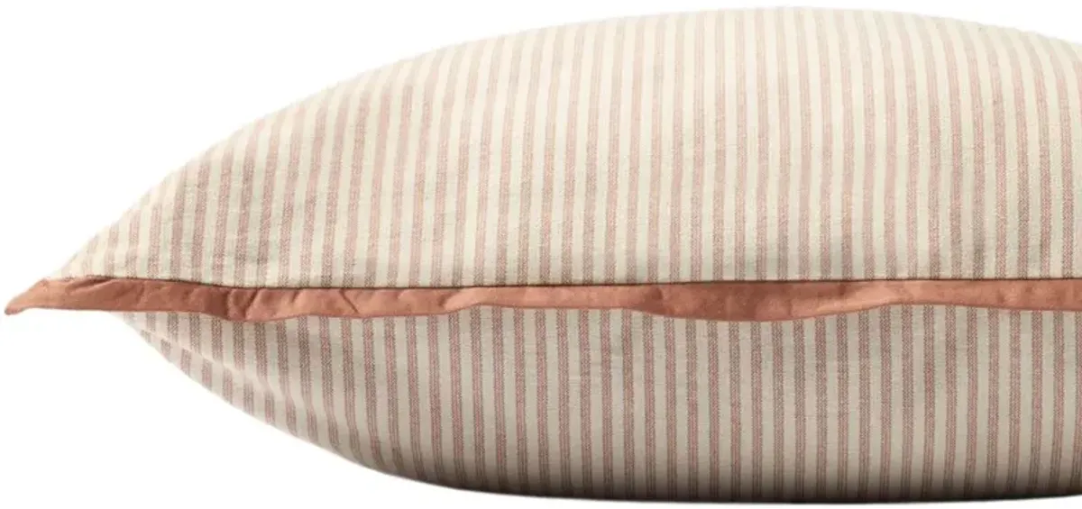 Sullivan 20x20 Pillow, Natural/Terracotta