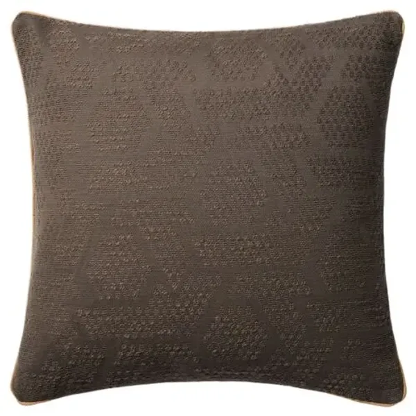 Leroy Pillow - Brown - Jeremiah Brent x Loloi