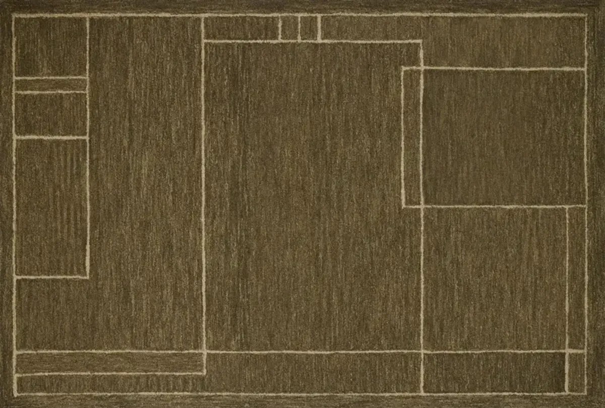 Barrow Rug, Olive/Natural