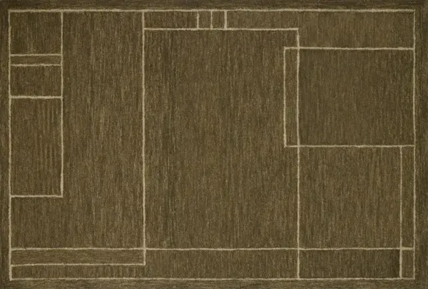 Barrow Rug, Olive/Natural