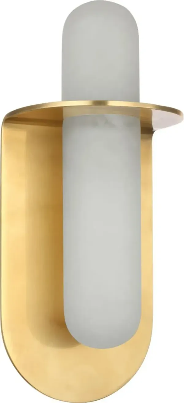Visual Comfort - Fosse Alabaster Oval Sconce - Gold