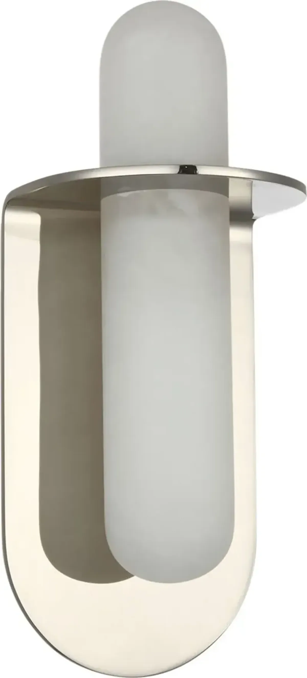 Visual Comfort - Fosse Alabaster Oval Sconce - Silver