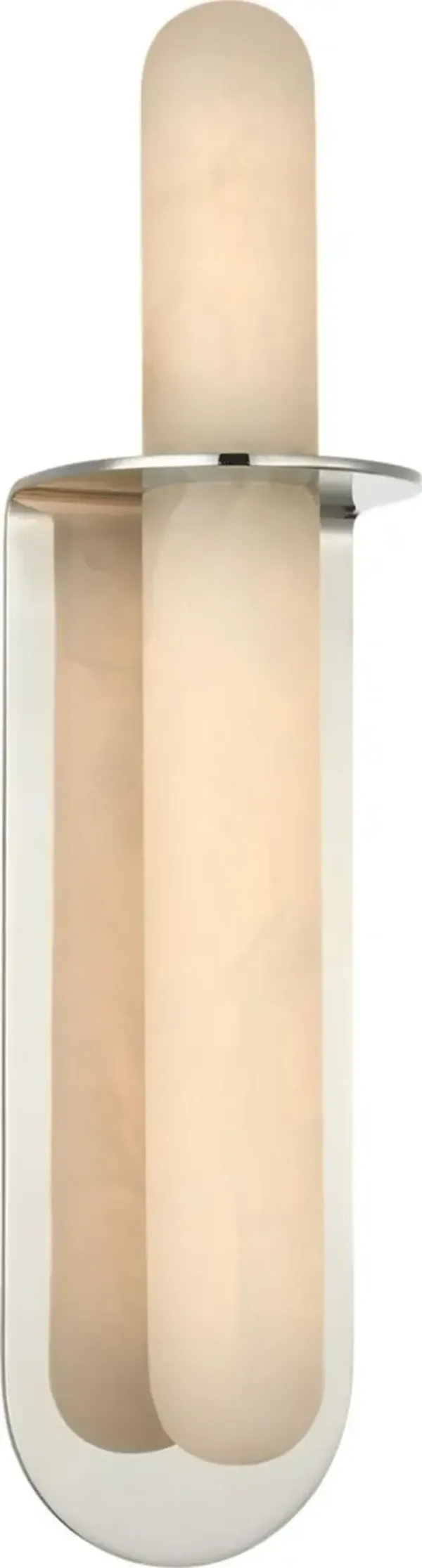 Visual Comfort - Fosse Alabaster Oval Sconce - Silver