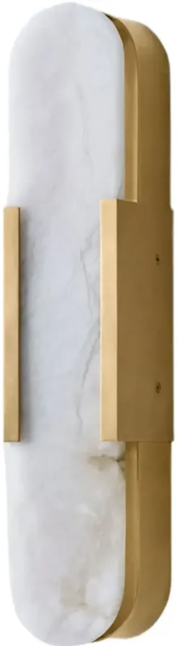 Visual Comfort - Melange Alabaster Elongated Sconce - Gold