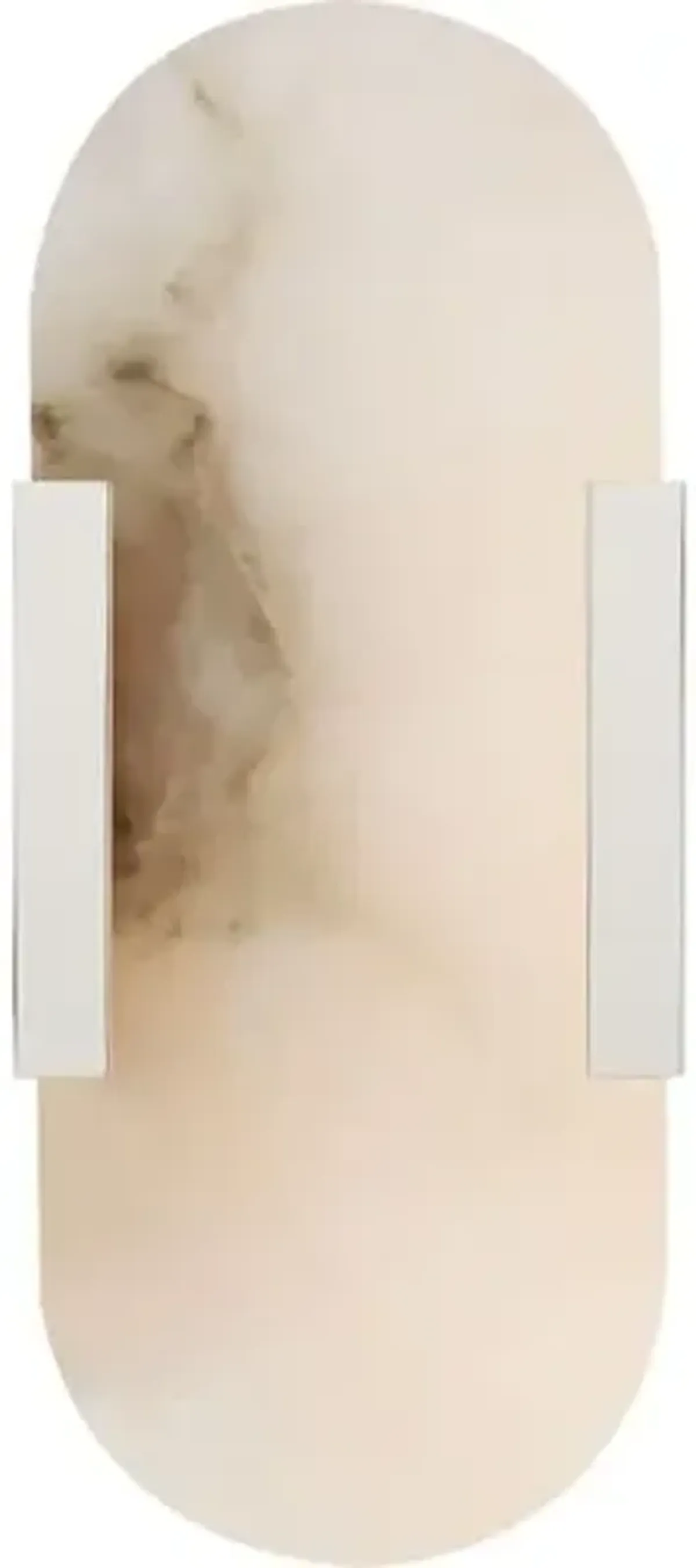 Visual Comfort - Melange Alabaster Integrated LED Elongated Sconce - Silver