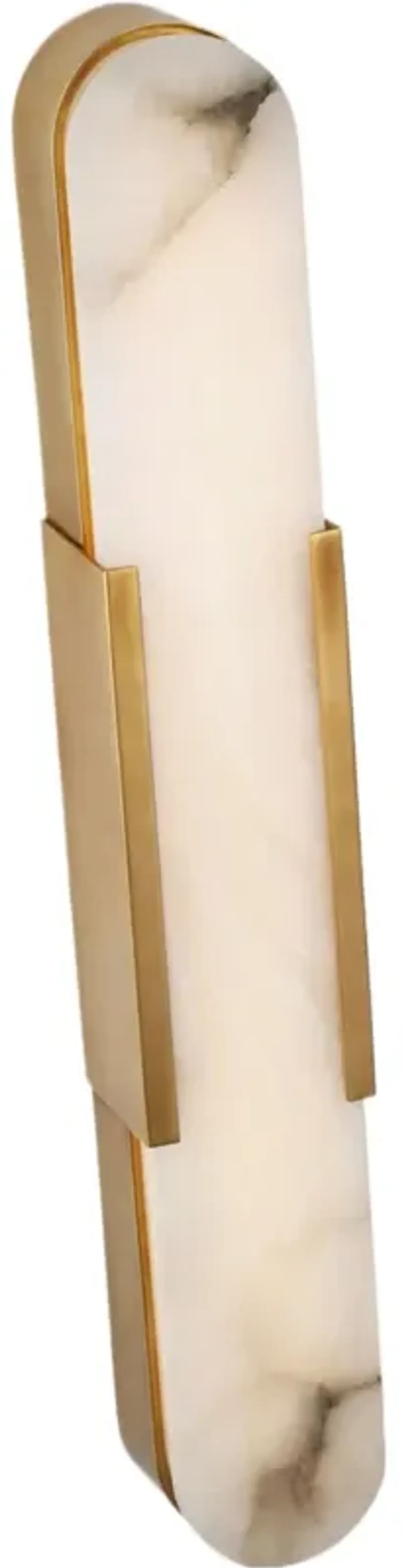 Visual Comfort - Melange Alabaster Integrated LED Elongated Sconce - Gold