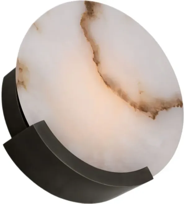 Visual Comfort - Melange Alabaster Sconce - Black