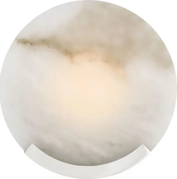 Visual Comfort - Melange Alabaster Sconce - Silver