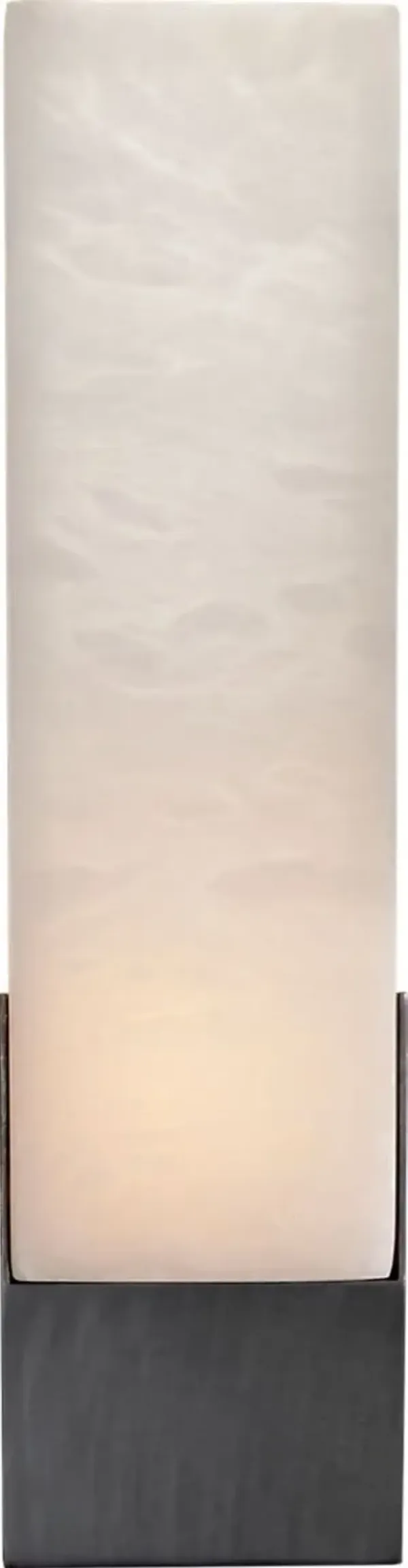 Visual Comfort - Covet Tall Box Alabaster Bath Sconce - Black