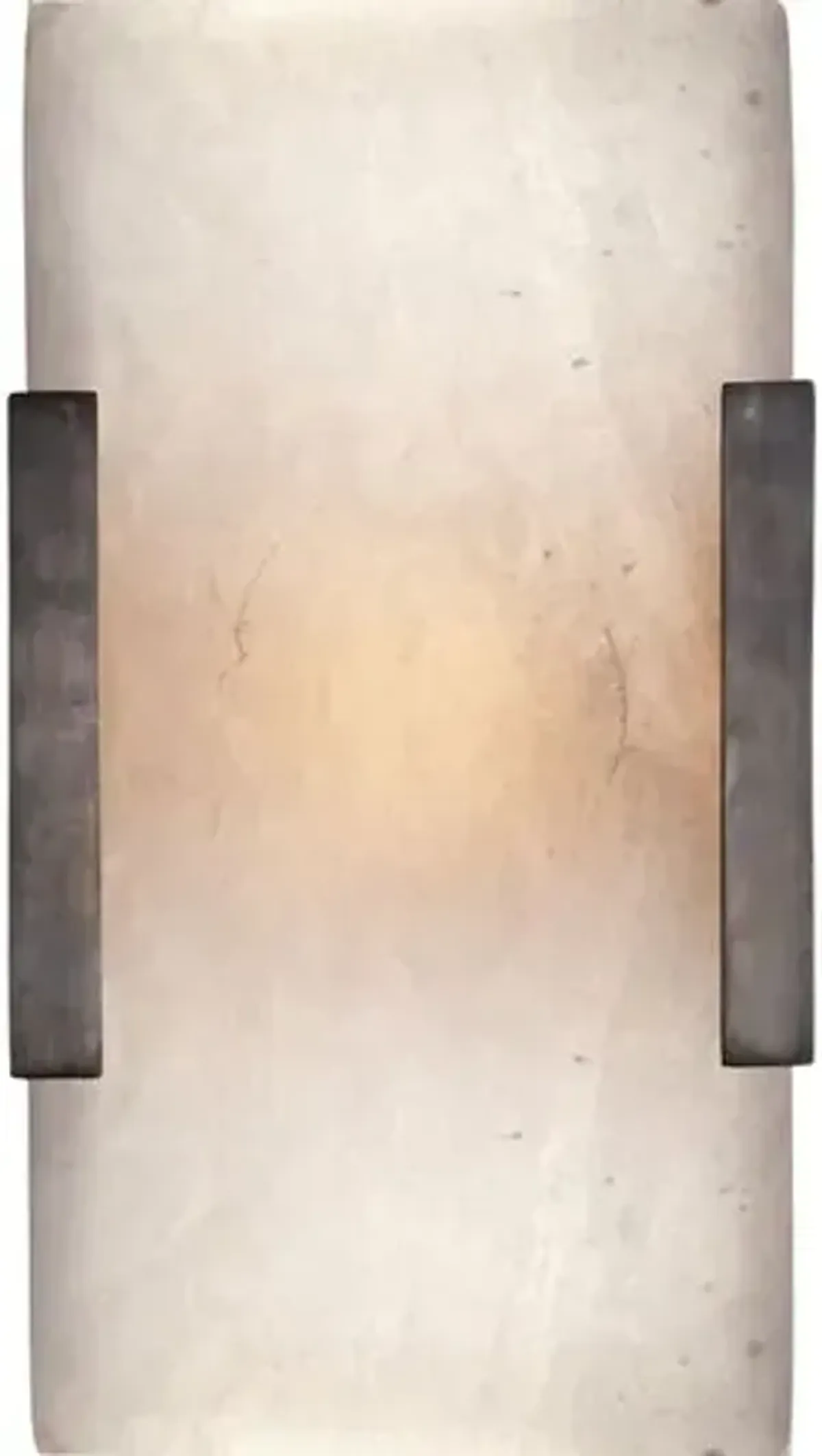 Visual Comfort - Covet Wide Clip Alabaster Bath Sconce - Black