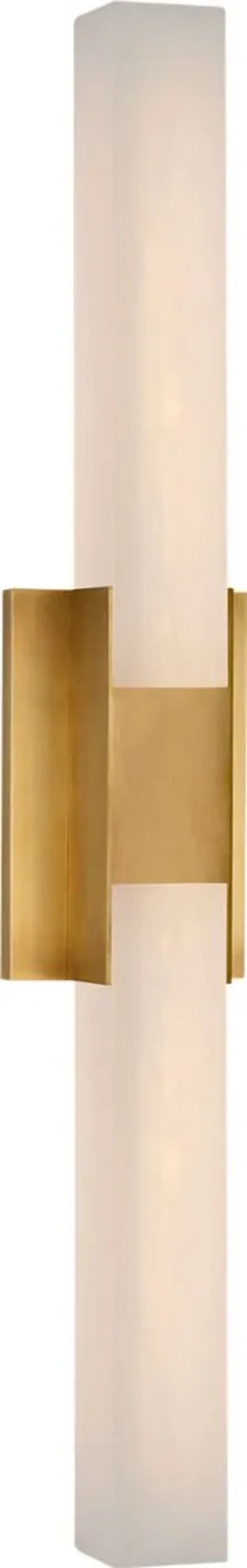 Covet 28" Alabaster Double Bath Light