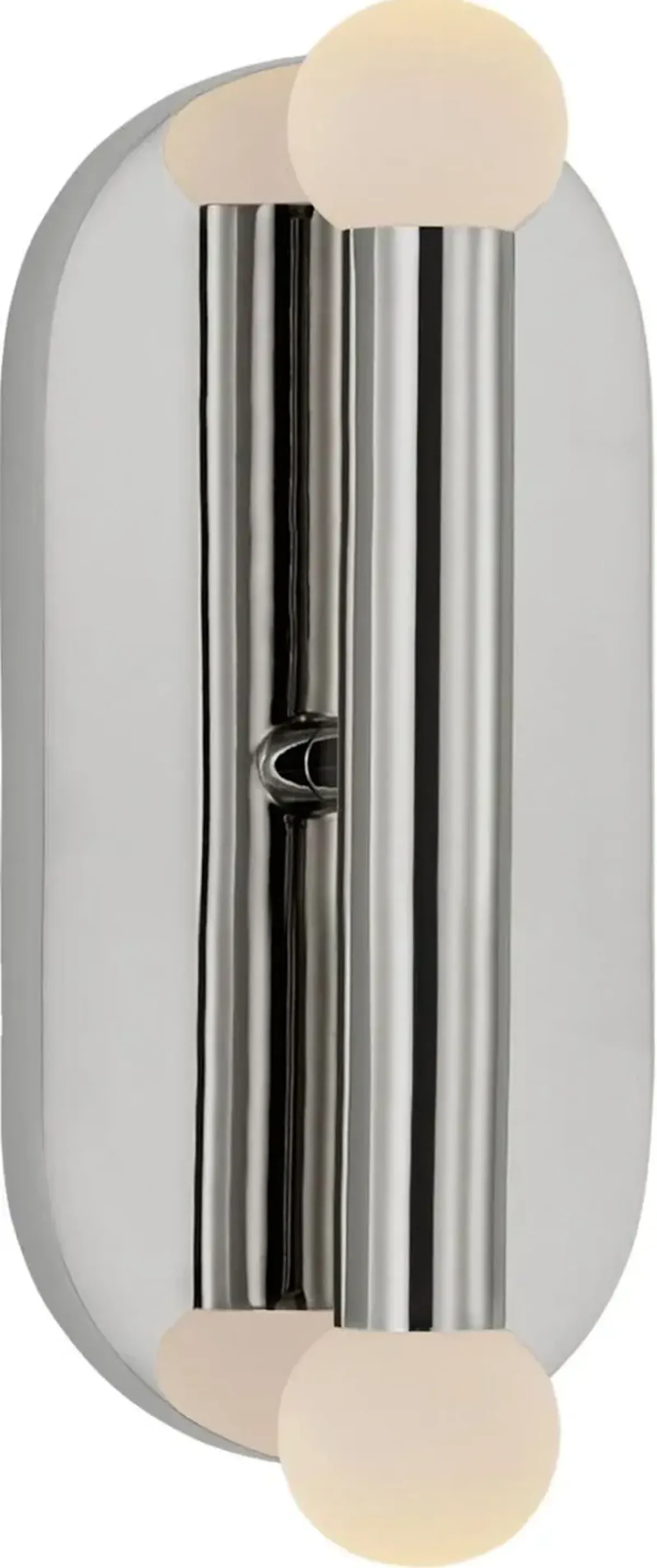 Visual Comfort - Rousseau Medium Orb Vanity Sconce - Silver