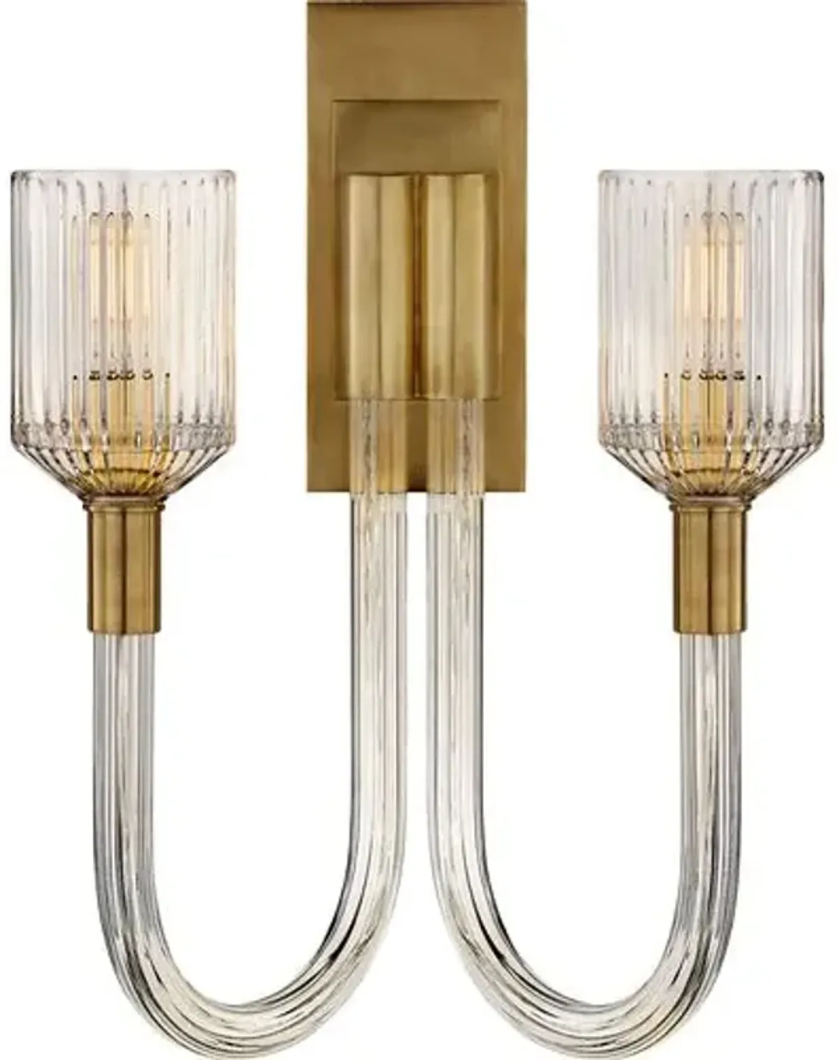Visual Comfort - Reverie Double Sconce - Clear