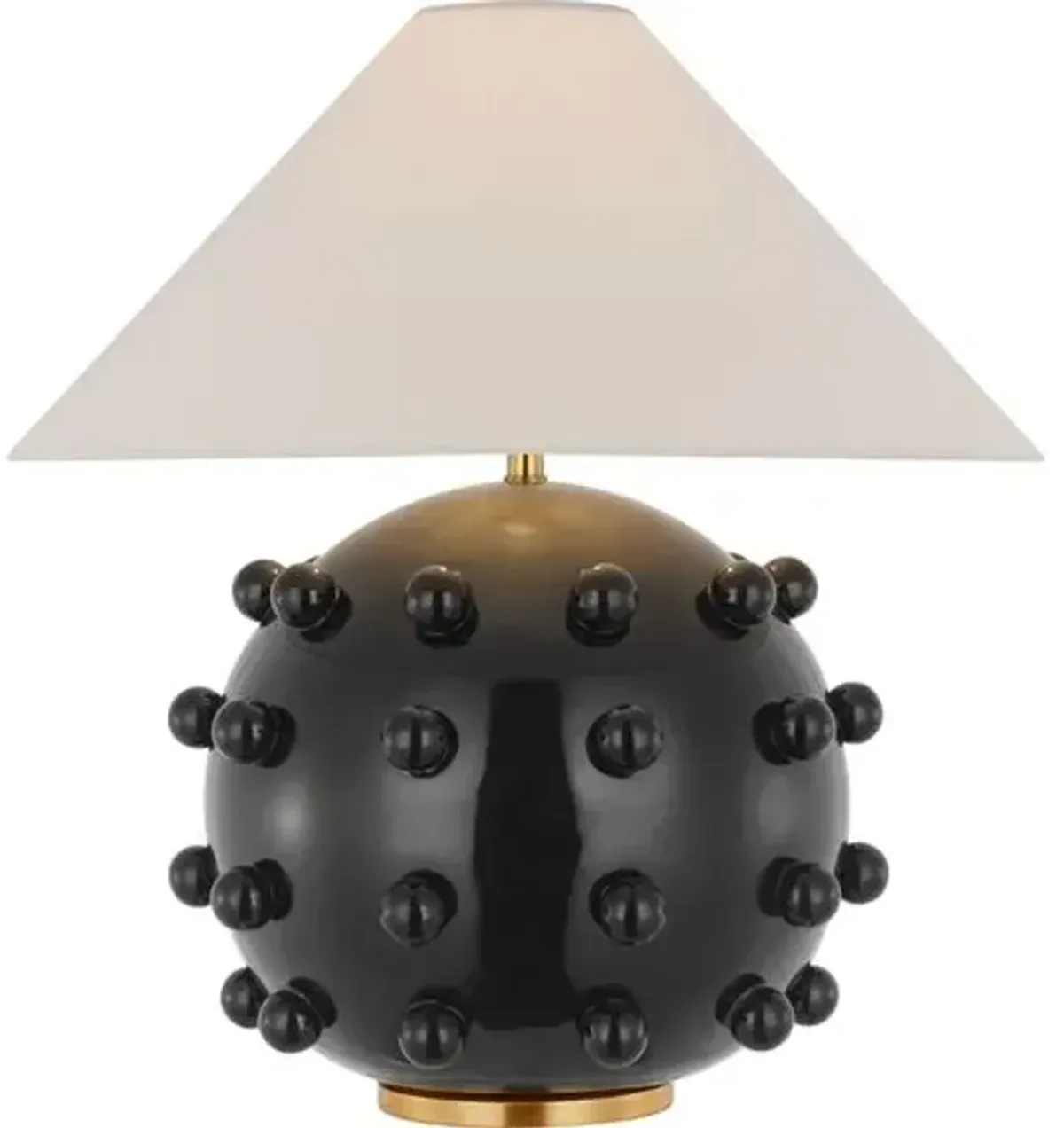 Visual Comfort - Linden Medium Orb Table Lamp - Black