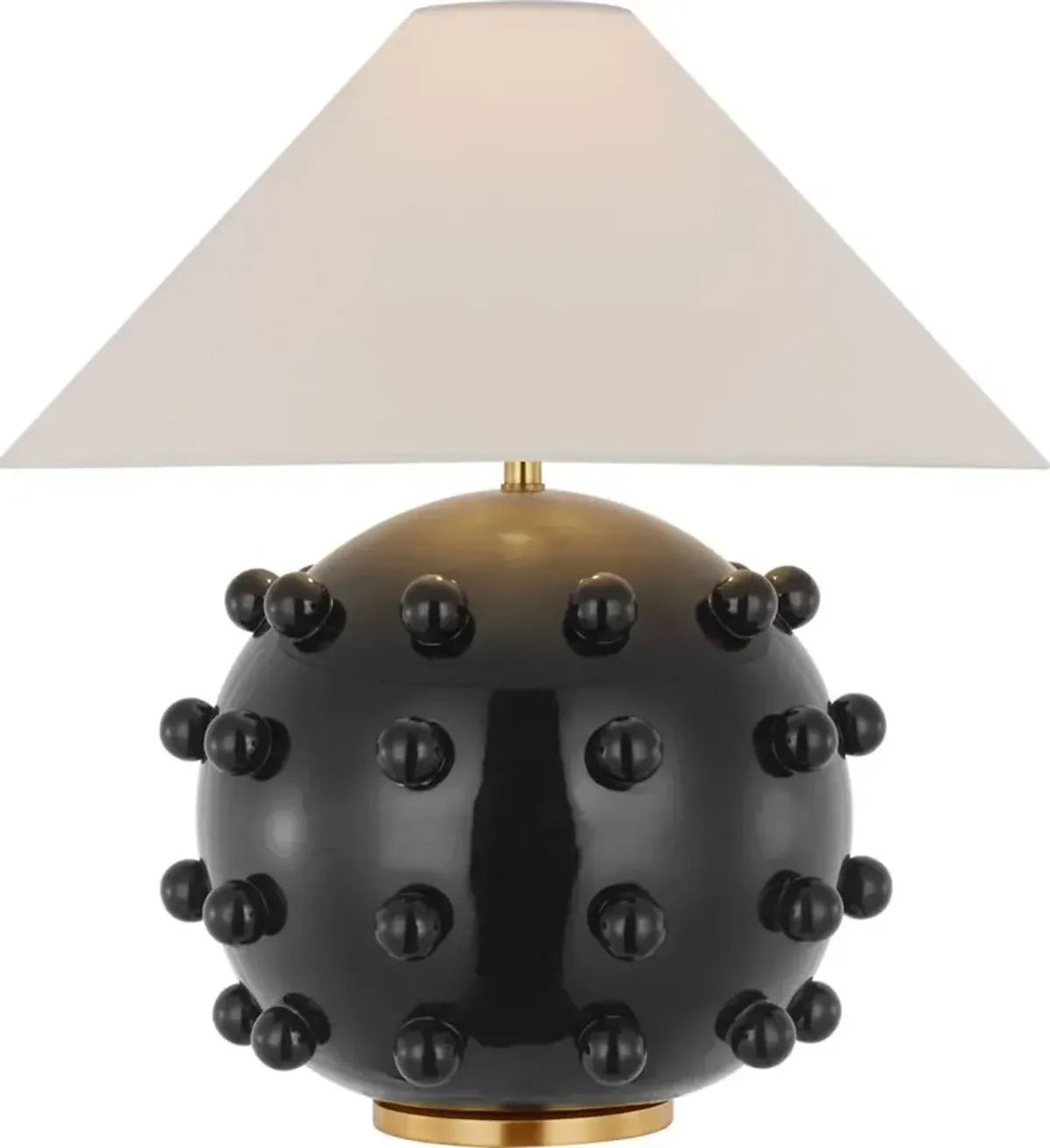 Visual Comfort - Linden Medium Orb Table Lamp - Black