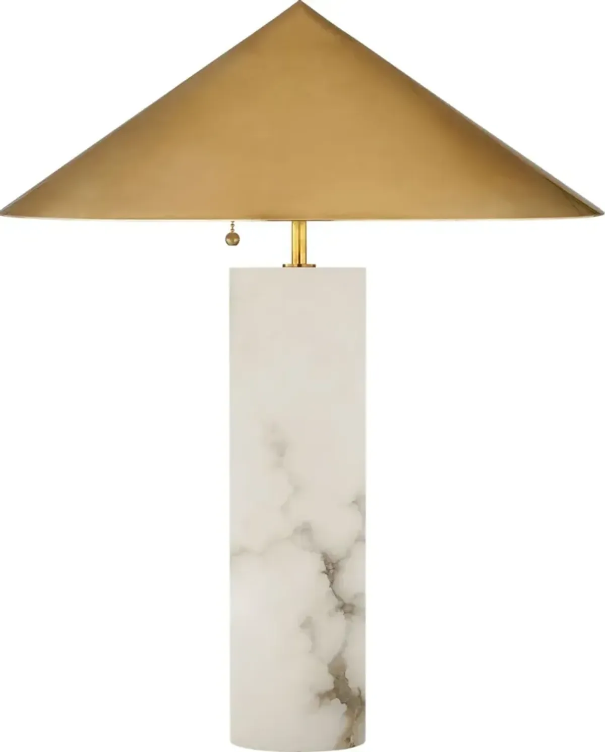 Visual Comfort - Minimalist Medium Marble Table Lamp - White