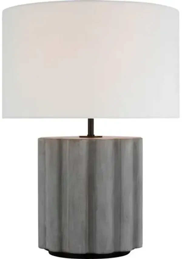 Visual Comfort - Scioto Medium Table Lamp - Gray