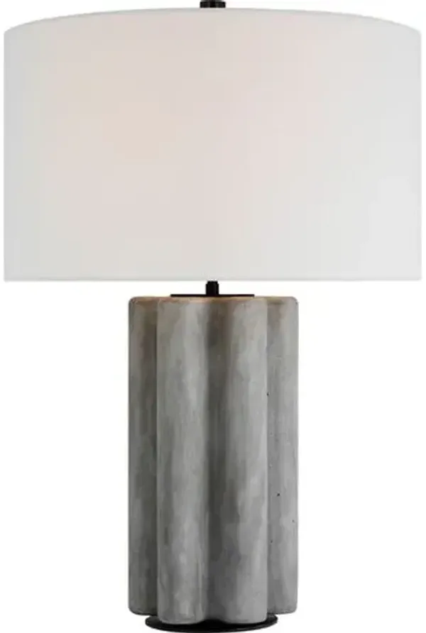 Visual Comfort - Vellig Medium Table Lamp - Gray