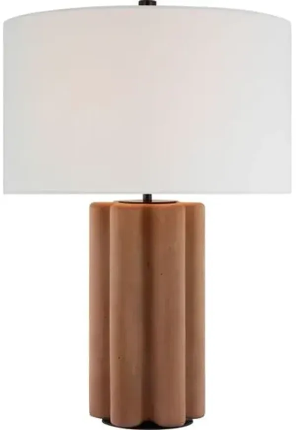 Visual Comfort - Vellig Medium Table Lamp - Brown